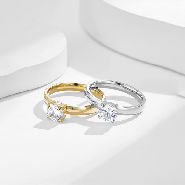 Four-claw Round Stainless Steel Ring