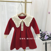 Children Knitted Sweater Dress Children