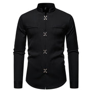 Men's Long-sleeved Shirt High-grade Ruan Shirt