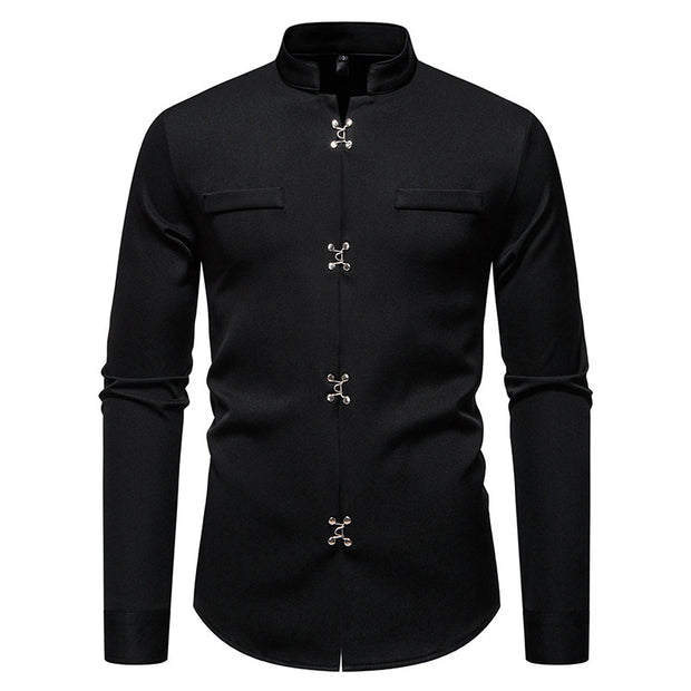 Men's Long-sleeved Shirt High-grade Ruan Shirt