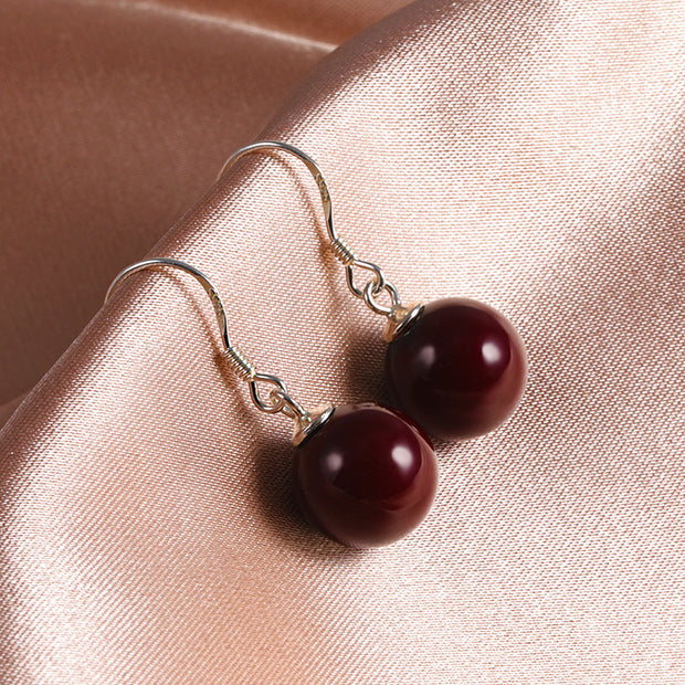 925 Sterling Silver Shell Pearl Earrings