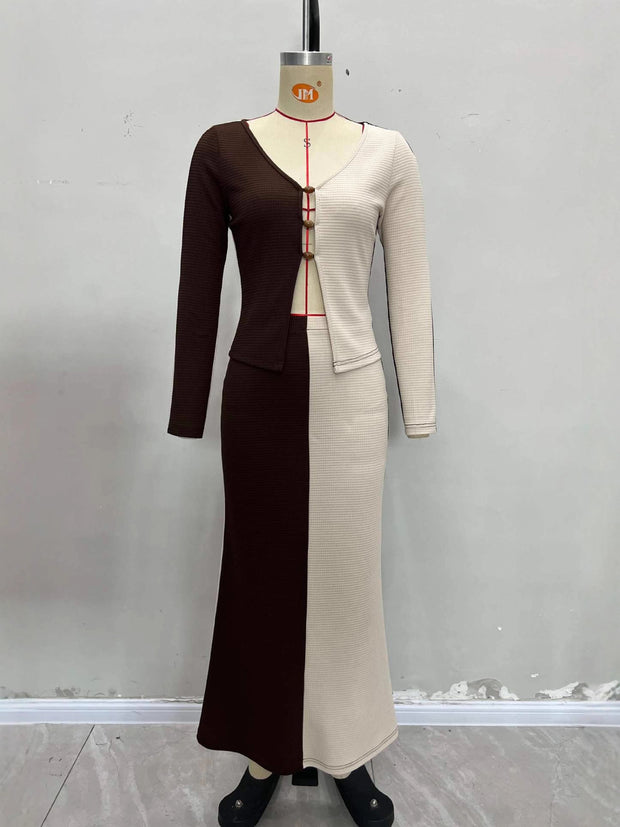 Women's Wear Color Matching Suit