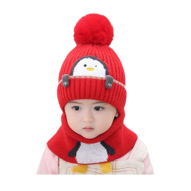 Children Hat Children Fleece-lined Thickening Woolen Cap