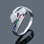 Colorful Zircon Gold-plated Ring