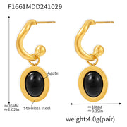 Women's Stainless Steel Plated Eardrops