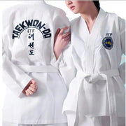 TKD Uniform Children Striped Fabric Training Wear