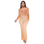 Women's Sleeveless Backless Jumpsuit