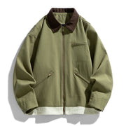 Workwear Contrast Color Couple Jacket
