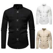 Men's Long-sleeved Shirt High-grade Ruan Shirt