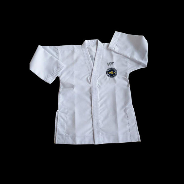 TKD Uniform Children Striped Fabric Training Wear