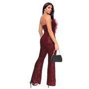 Women's Sleeveless Backless Jumpsuit