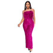 Women's Sleeveless Backless Jumpsuit