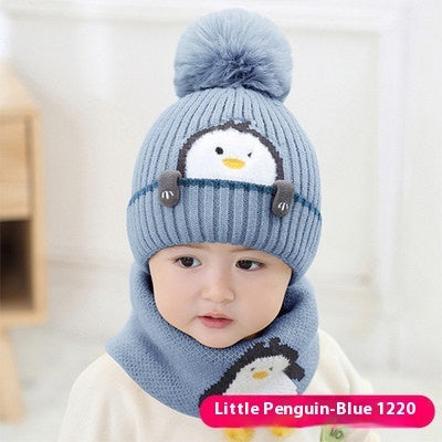 Children Hat Children Fleece-lined Thickening Woolen Cap