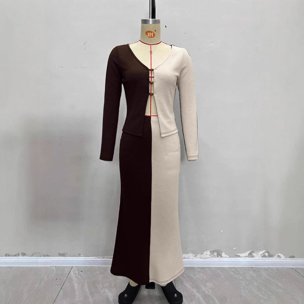 Women's Wear Color Matching Suit