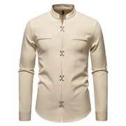 Men's Long-sleeved Shirt High-grade Ruan Shirt