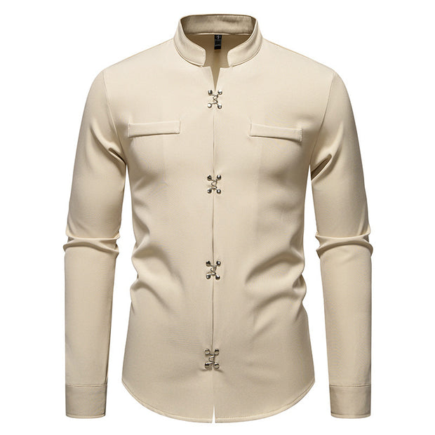 Men's Long-sleeved Shirt High-grade Ruan Shirt
