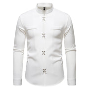 Men's Long-sleeved Shirt High-grade Ruan Shirt