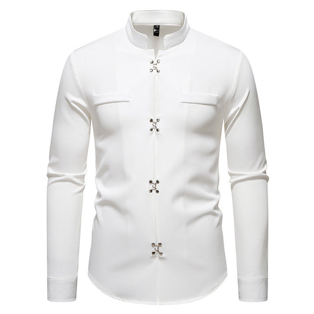 Men's Long-sleeved Shirt High-grade Ruan Shirt