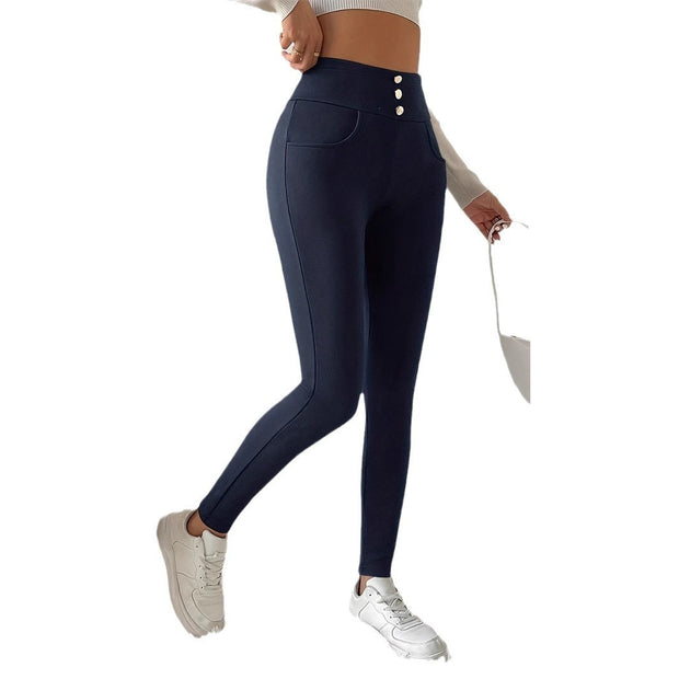 Women's Tight High Waist Slim Trousers