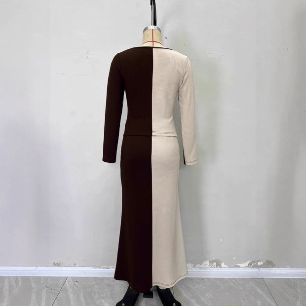 Women's Wear Color Matching Suit